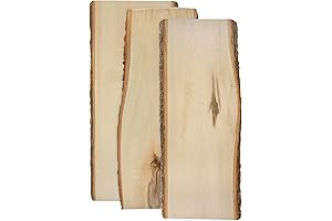 Walnut Hollow Rustic Basswood Plank 23 inches with Live Edge Wood