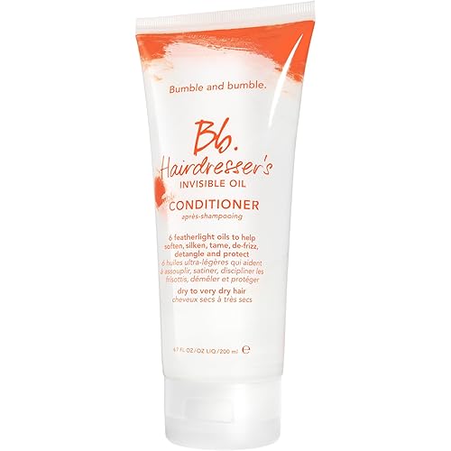 Bumble and bumble. Hairdresser's Invisible Oil Hydrating Conditioner | Hydrating, Anti Frizz, Shine, Color Safe | Curly, Wavy, Straight | With Argan, Grapeseed + Coconut Oil