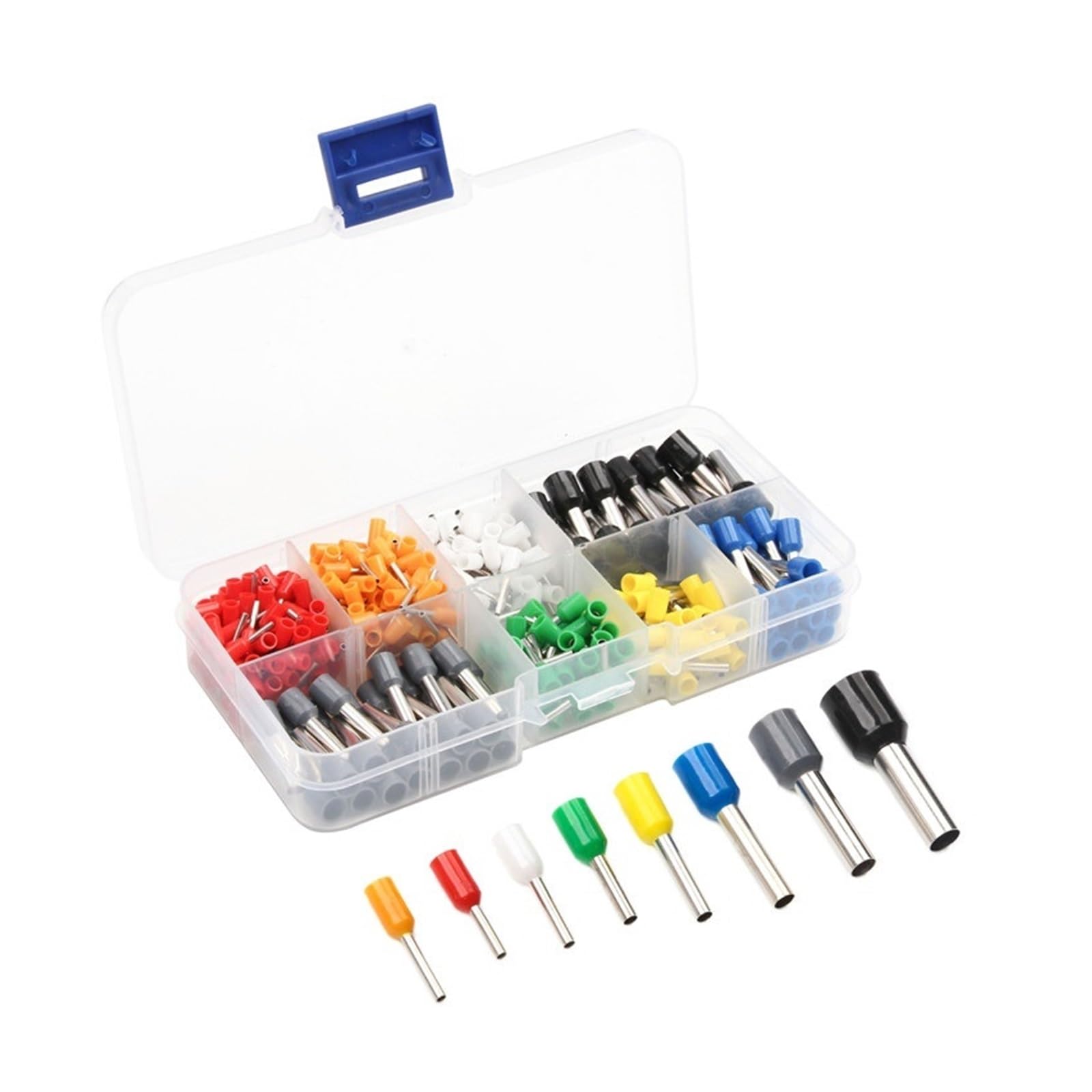 QMKADFQXF 400pcs Insulated Cord Pin End Terminal Ferrules Kit Electrical Wire Copper Crimp Connectors AWG 22-10