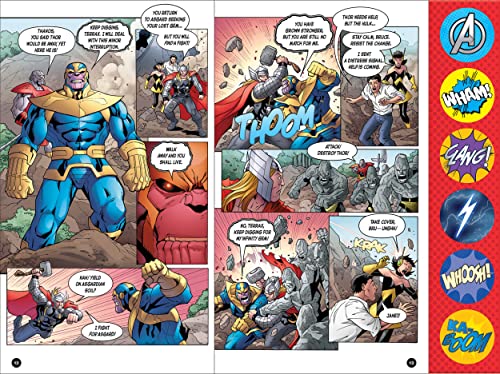 Pi Kids Pi Kids Marvel Avengers – Spider-Man, Iron Man, Black Panther, And More! - Calling All Heroes! Action Sound Book - Includes 6 Action Packed Graphic Novel Stories / Comics thumb #2