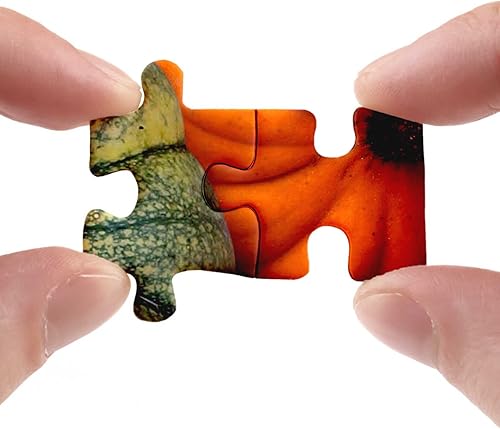 Miniatura 3 de Rompecabezas de calabaza de otoño para adultos, 1000 piezas, rompecabezas de otoño de cosecha de Acción de Gracias, rompecabezas de otoño de 1000