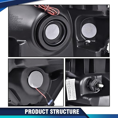 Miniatura 9 de PIT66 Faros delanteros LED, compatibles con Ford F150 2009-2014, carcasa cromada con lente transparente izquierda y derecha para conductor y