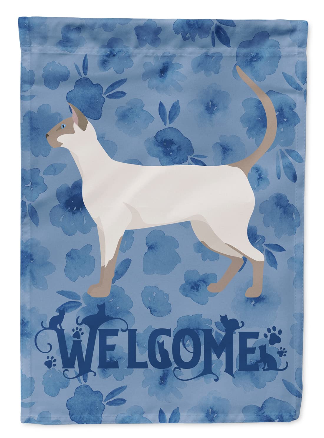 Drapeau siamois moderne pour décorer le jardin de votre maison avec un chat accueillant