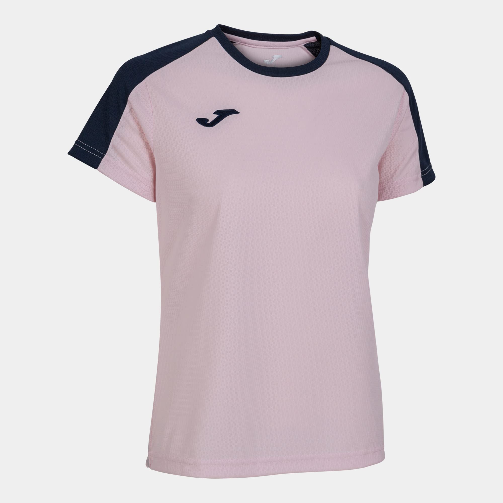 Joma Damen Eco Championship Kurzarm T-Shirt – Rosa/Marine, Größe M
