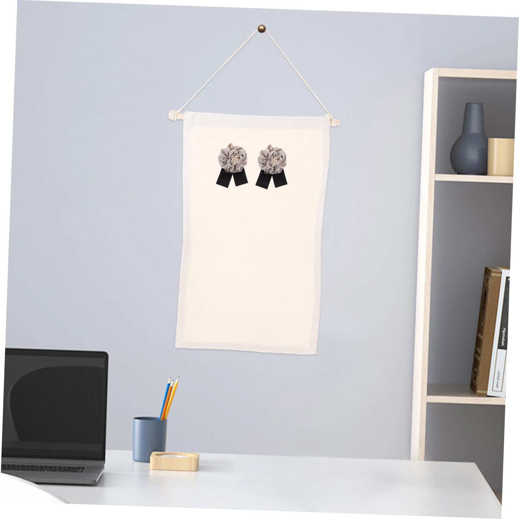 Yardenfun Brooch Pin Display Banner Brooch Pin Holder Canvas Display Banners Organizers