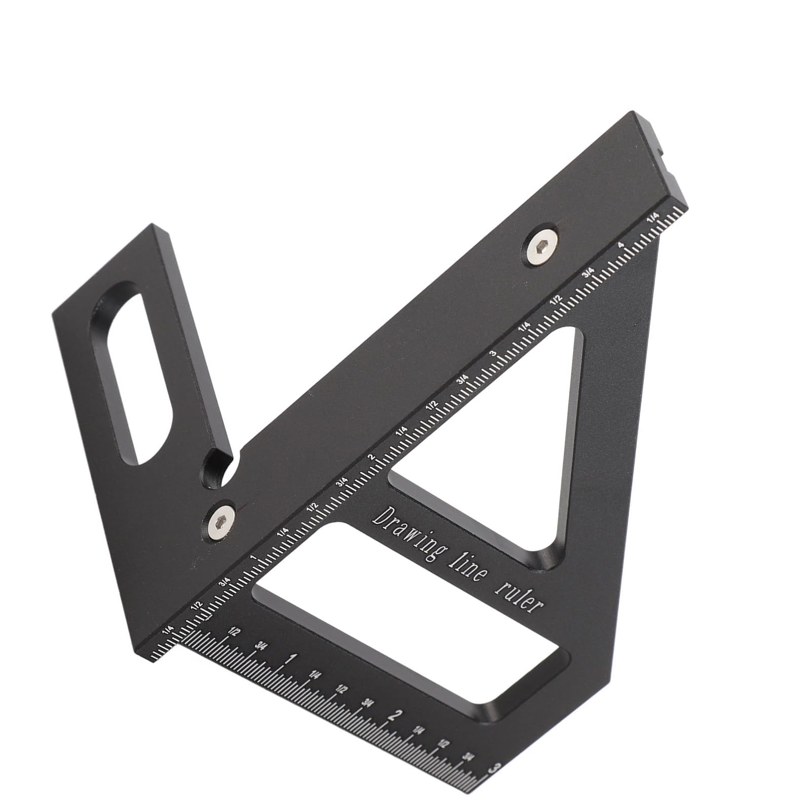 Righello di misurazione multiangolo 3D, Squadra goniometrica per Lavorazione del Legno, Righello Triangolare a 45 e 90 Gradi