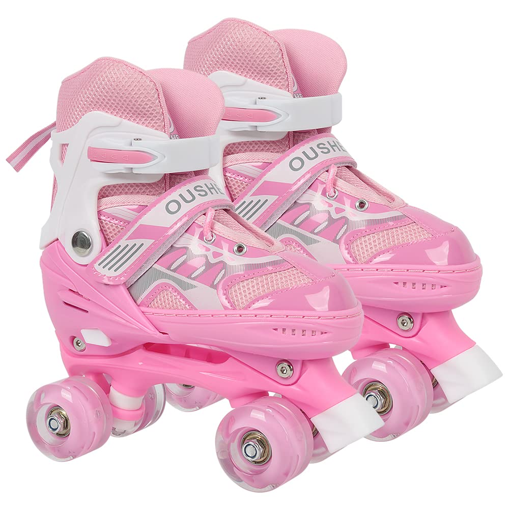 Patins à Roues alignées Ajustables pour Filles et garçons, Idéal pour Les garçons et Les Filles -Roller Enfant Fille, Débutants, Patins à roulettes pour l'extérieur et l'intérieur