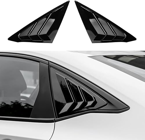 Spotrim Persianas triangulares para ventana lateral trasera estilo Civic Racing de 11 generación, persianas triangulares para Honda Civic Sedan 2022