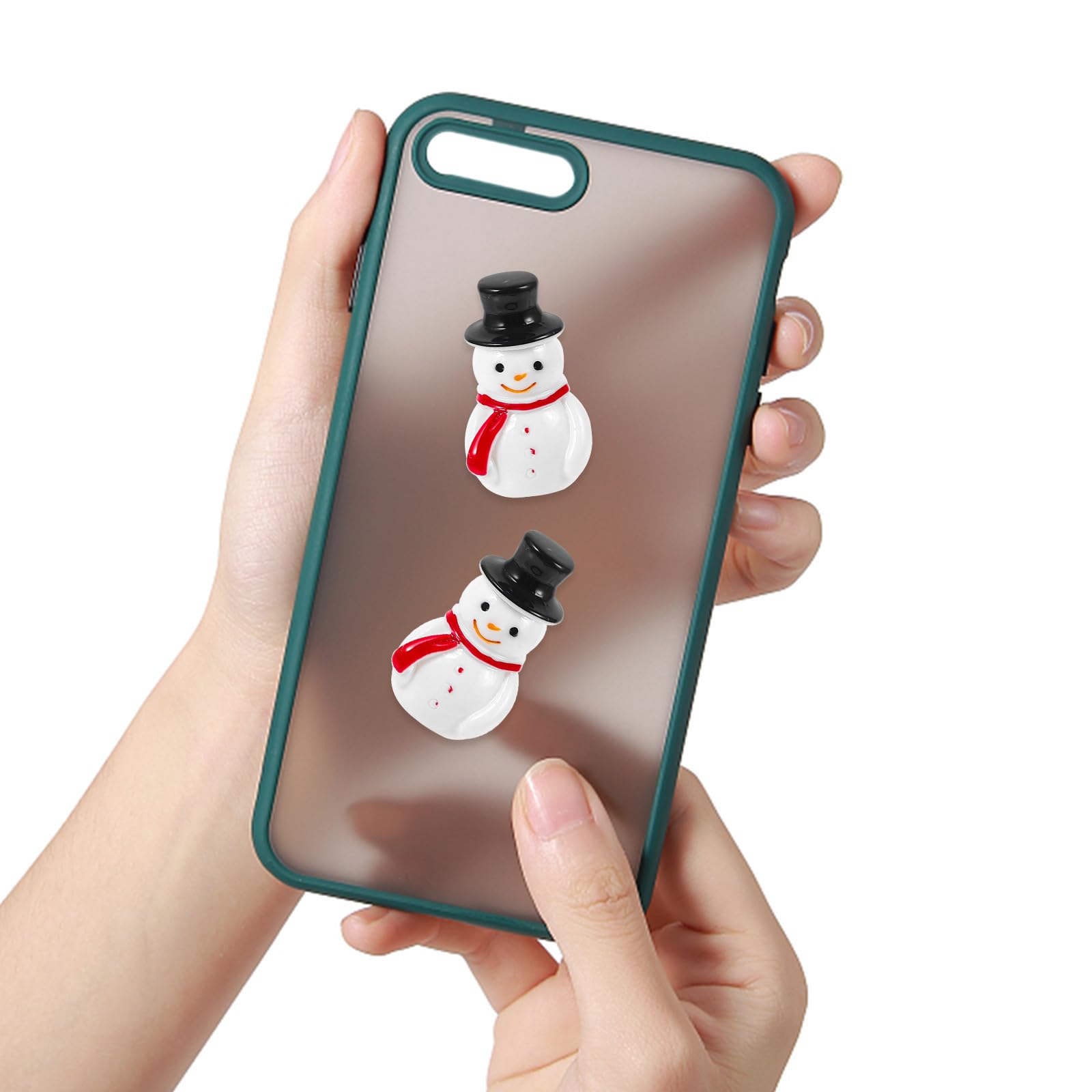 Hemobllo 20 Pezzi Mini Pupazzo di Neve in Resina, Nero, per Lavoretti | Statuette Miniatura Natalizie, Ornamenti Pupazzo di Resina, Adatte a Micro Paesaggi Creativi