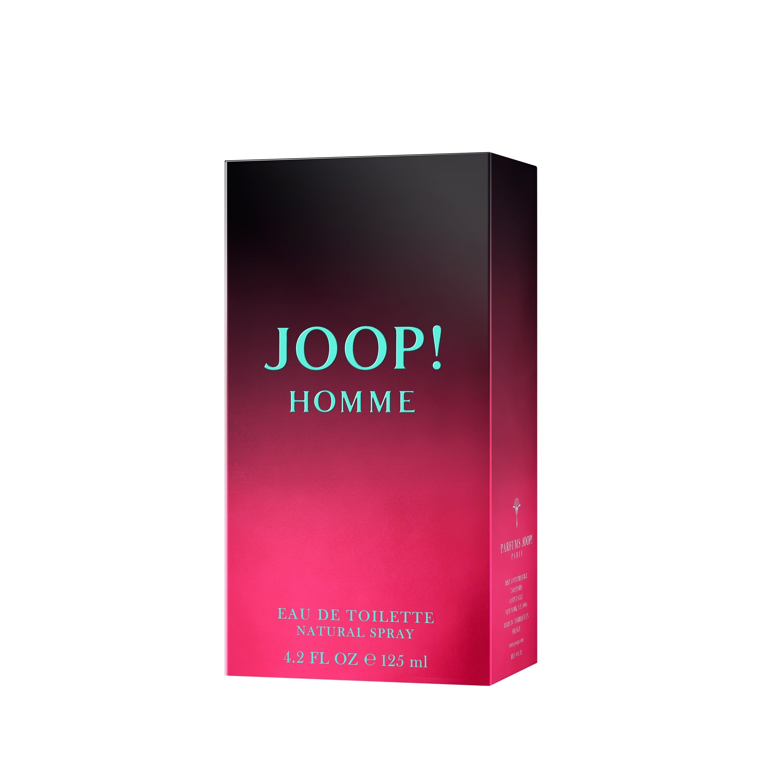 Joop! Homme Eau de Toilette para hombre | Fragancia amaderada masculina y especiada con notas de naranja | Intensidad media | 125 ml