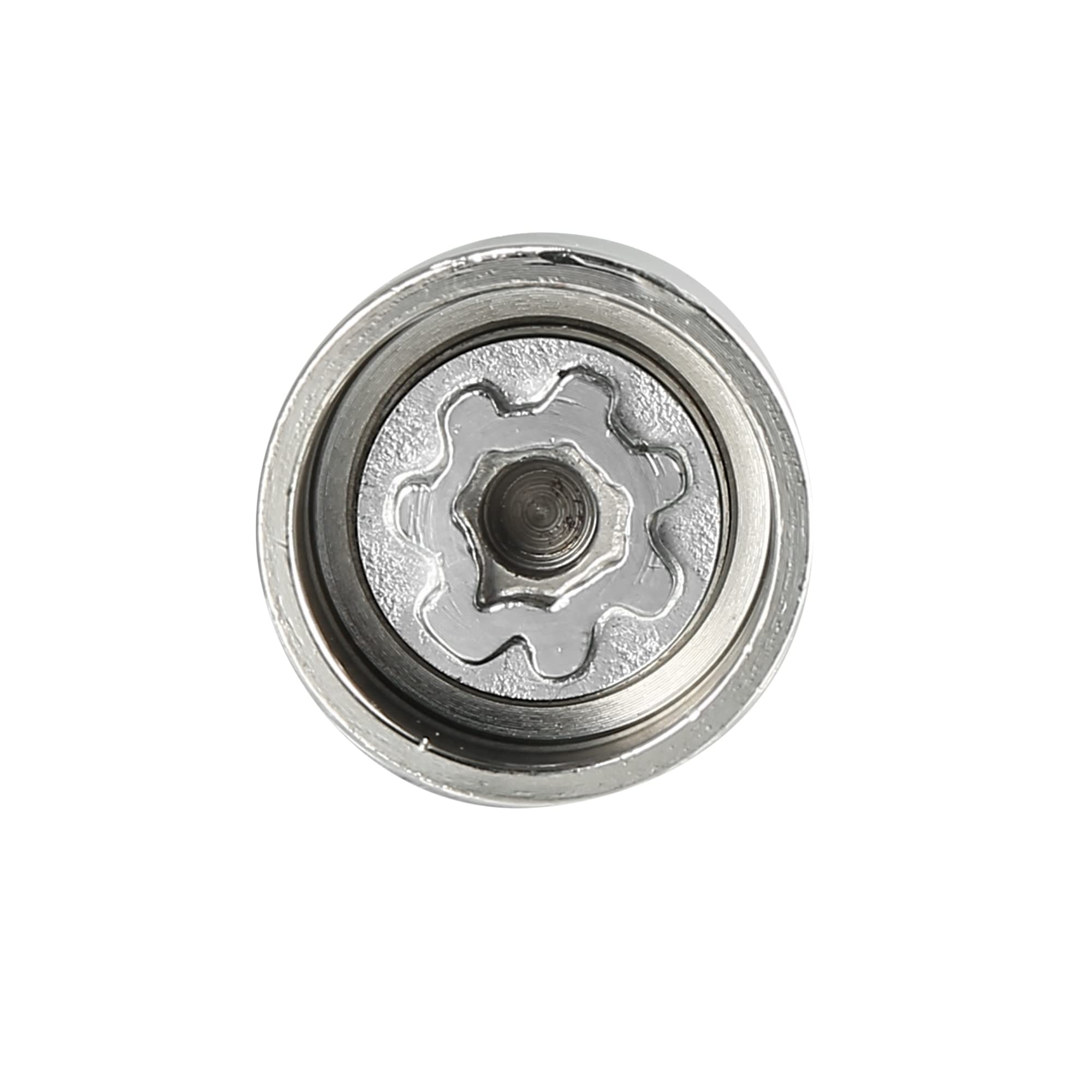 X AUTOHAUX 533 Clé De Démontage Écrou Antivol Roue pour VW Touareg 1pc | Métal, Argenté, 4.1x2.9cm, Diamètre 2.4cm, Pour VW Scirocco, Magotan, Phaeton, Tiguan, Résistant Usure, Antirouille