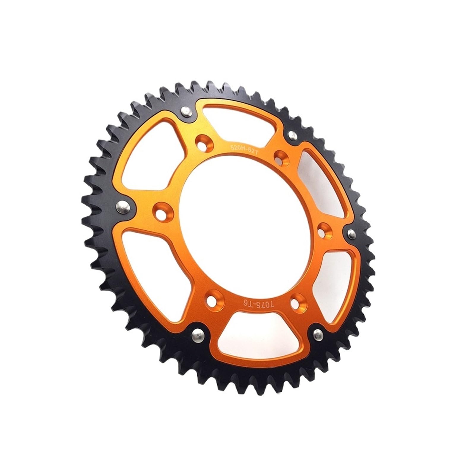 Motorrad Hinteres Kettenrad 51T 52T Hinten Kettenrad 520 Kette Kettenblatt Bremsscheibe Trommel Platte Fit Für KTM EXC HUSQVARNA GASGAS Motorrad Kettenrad(52T Sprocket)
