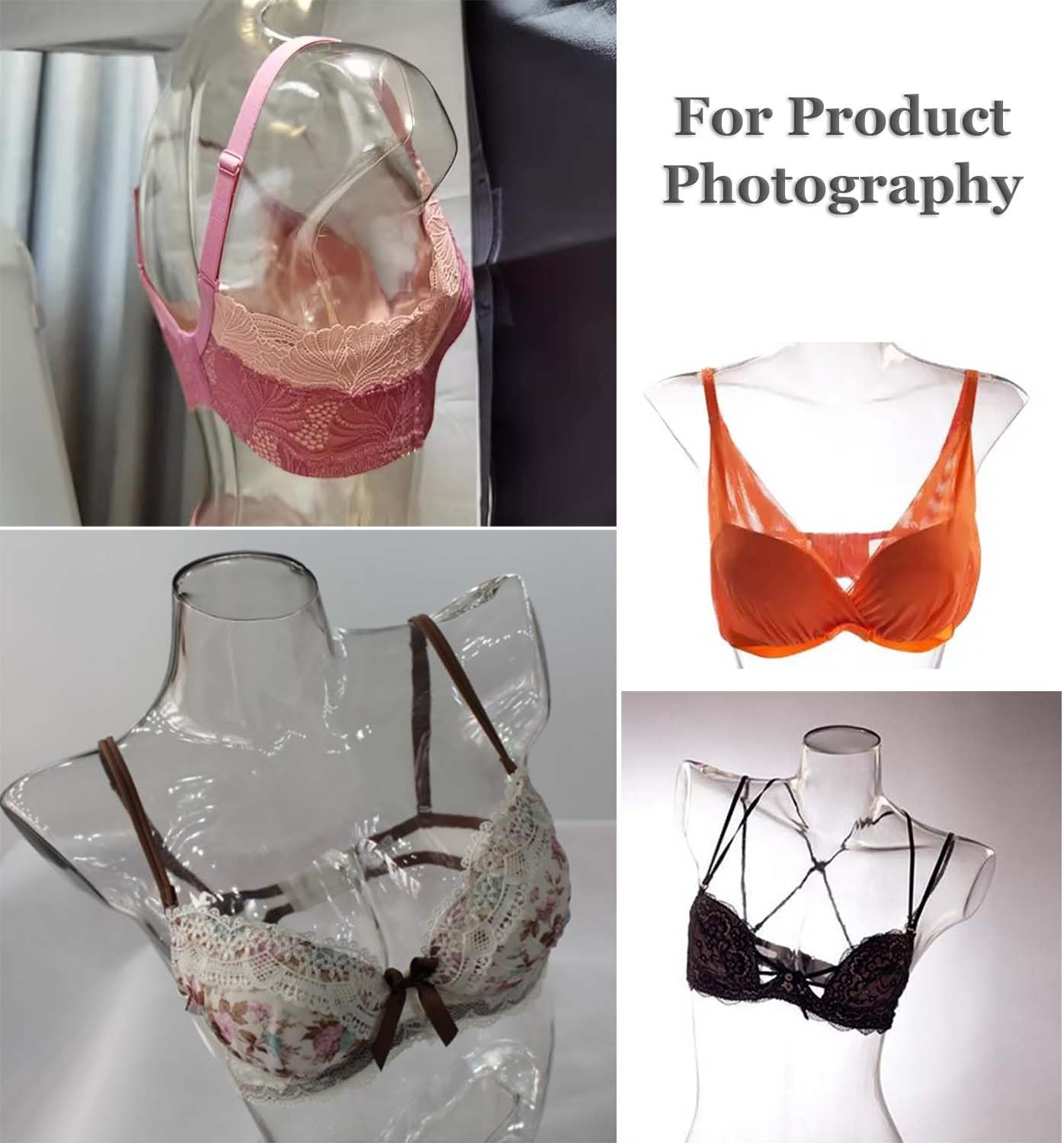 Młyn z naturalnego kamienia, Manekin pół ciała do ekspozycji bielizny, model torsu manekina, rekwizyty fotografii ubrań i biżuterii (wysokość)(89cm (35in) Height)