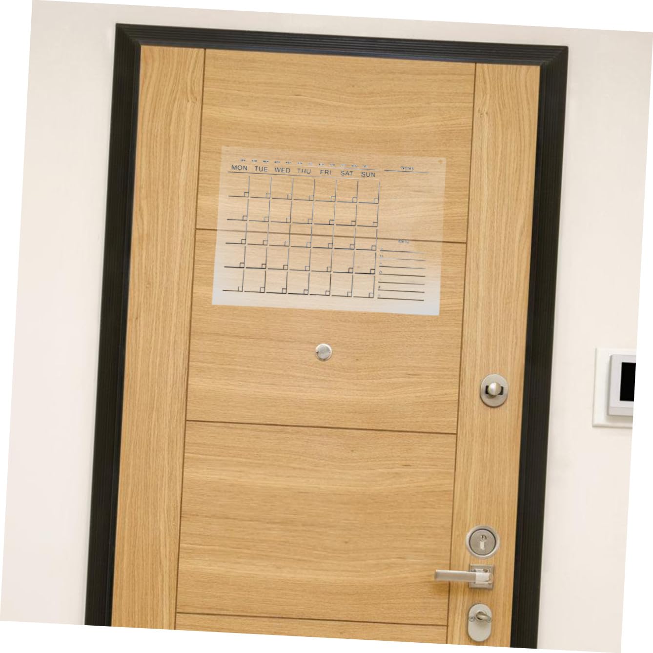 NOLITOY Abwischbarer Acrylglas Wandkalender Wochenplaner mit Aufhängung Wiederverwendbarer Kalender Whiteboard Memo Board für Zuhause Büro Dekoration mit Nägeln und Zufällige Farbe