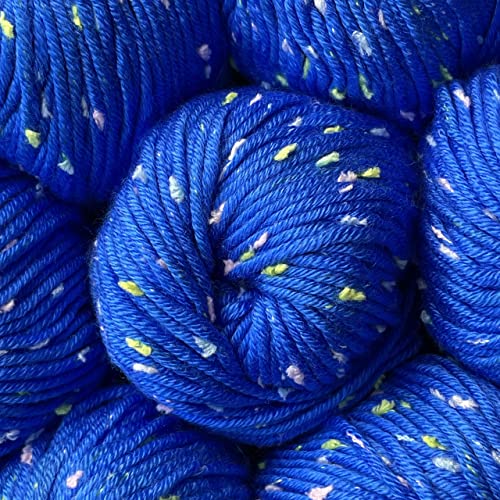 Image of Tweed Twinkles Soft Baby Yarn for Crocheting, 8-Pack (696Yds / 400G), Free Patterns - Acrylic Baby Blanket Knitting Yarn with Flecks - Size 3 DK Light Worsted Weight - Royal Blue