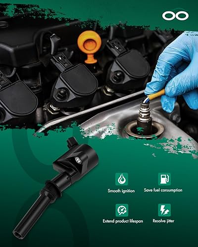 Miniatura 4 de SCITOO bobinas de encendido 10 piezas, para Mercury para Mountaineer 4.6L 2002-2007, para F-350 Super Duty 6.8L 1999-2004 DG508 DG-457, DG-472