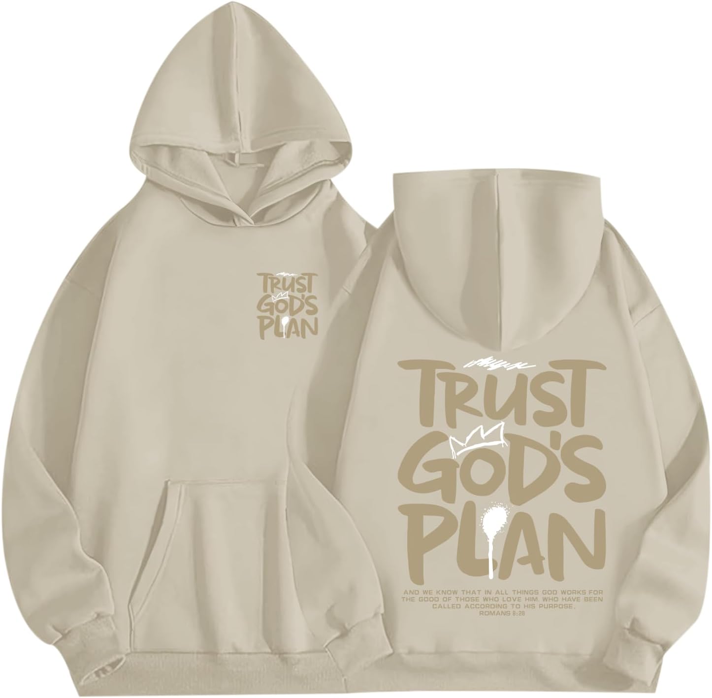 Christian Hoodies for Men Jesus Hoodie Religious God Sweatshirts Faith Bible Verse Sweatshirt Inspirational Pullover - Image 5
