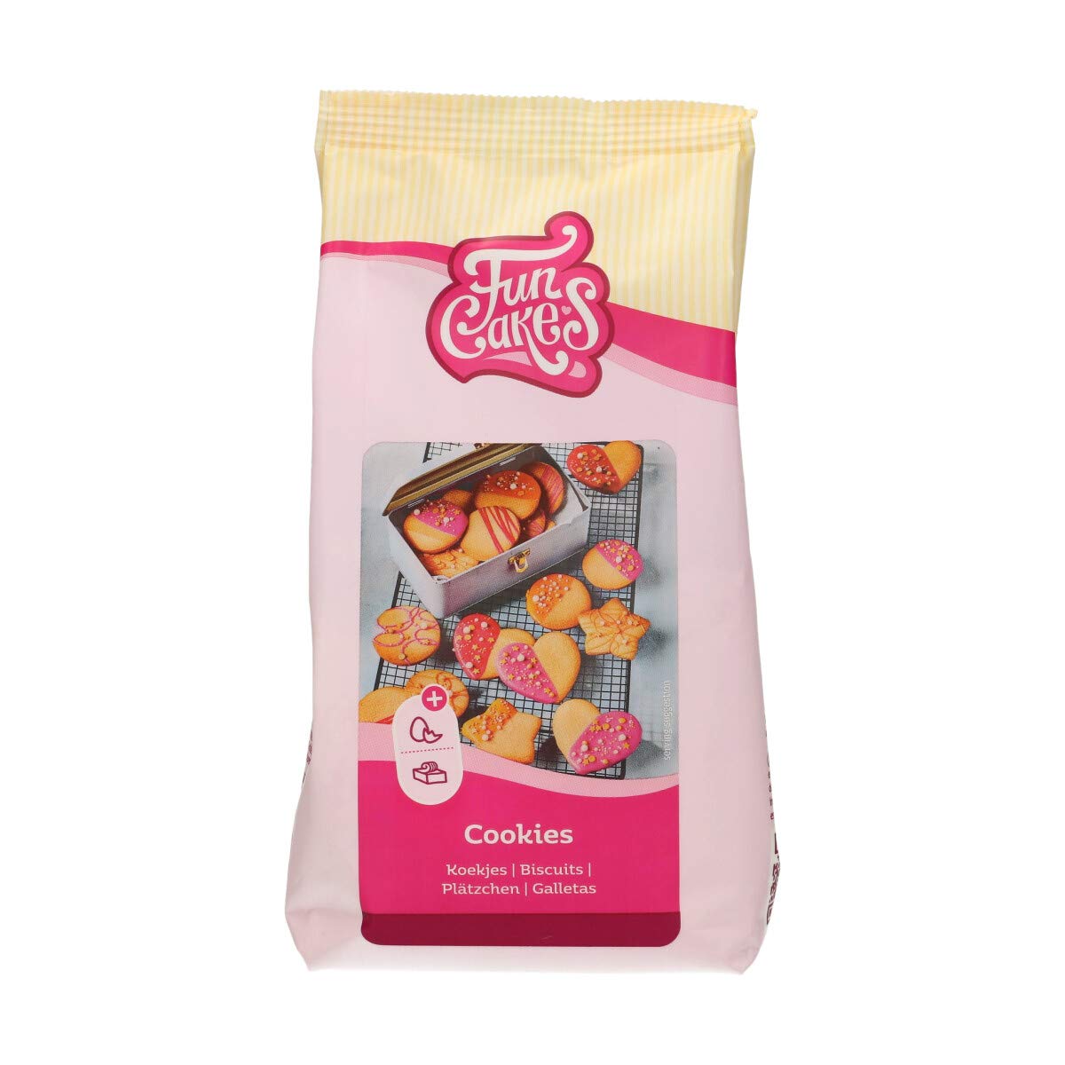 FunCakes Mix for Cookies Easy to Use, Crispy and Crunchy Cookies, Perfect for Decorating with Fondant or Royal Icing, Also Suitable as a Pie Crust, Halal, 500 g.