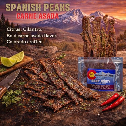 Image of Centennial Cuts Beef Jerky - Spanish Peaks Carne Asada, High Protein, 7 oz Snack