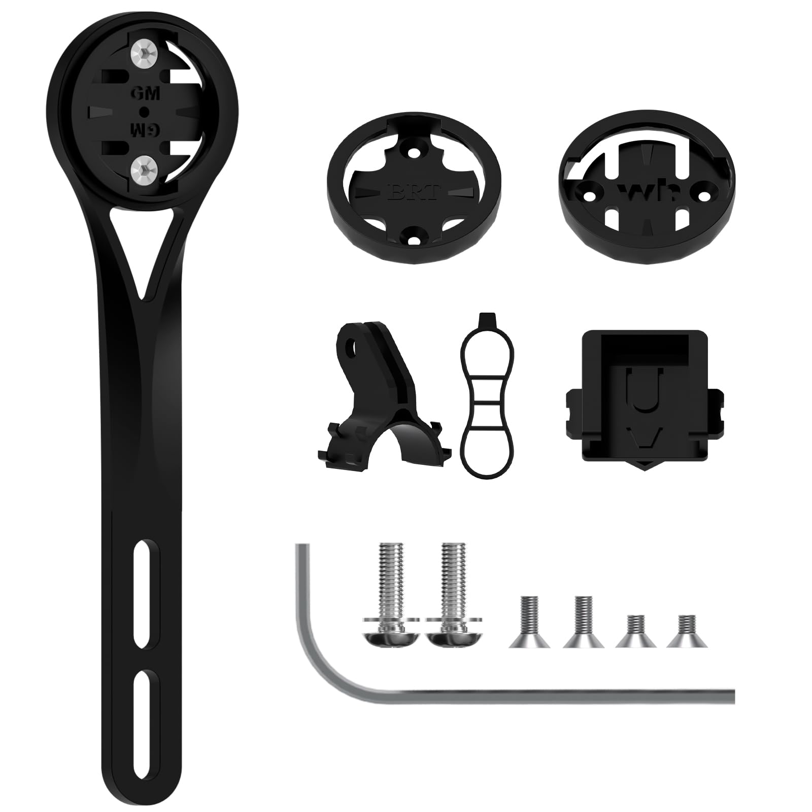 Otauke GPS Mount for Garmin Edge - Bike Computer Mount Compatible with Wahoo, Cateye, Bryton, GoPro Action Camera and Bike Light Attachment, Bike Holder for Road Bikes Integrated Handlebar