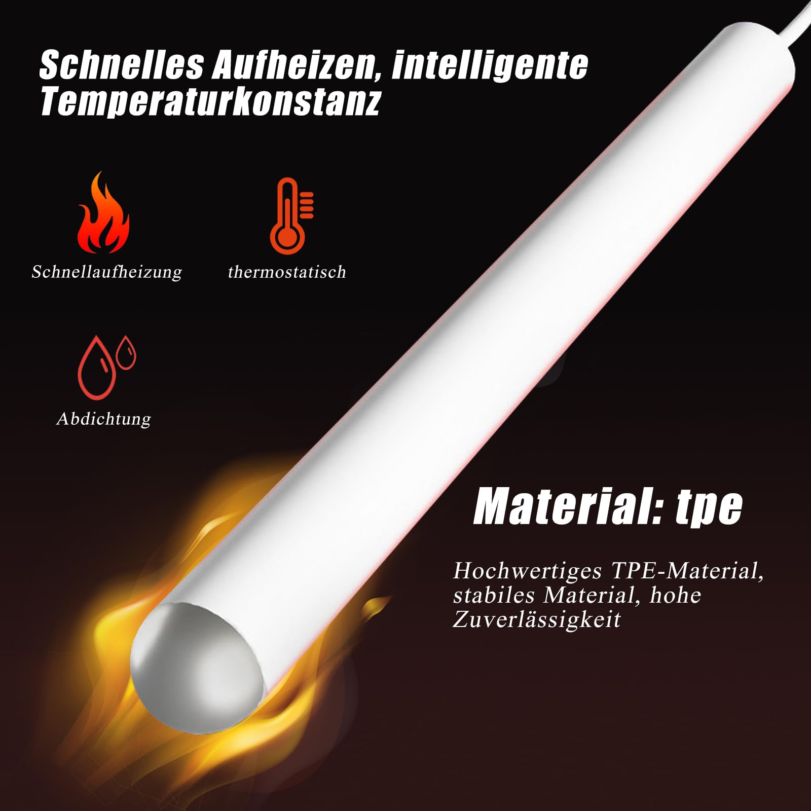 BDSMYEE Masturbator Asta Riscaldante per Uomo, Sex Toy Accessori per Masturbatori Maschili, USB a Riscaldamento Temperatura Costante da 42°C Sessuali per Uomini