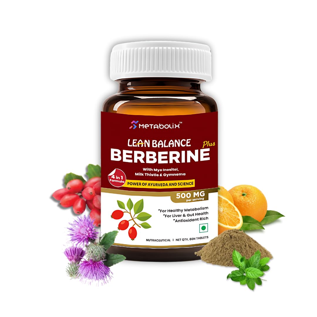 Lean Balance | Advanced potent Weight Loss for women and men | Premium Berberine supplements, 97% Purity | D-Chiro & Myo Inositol | Gymnema Sylvestre, Reduce Sugar Cravings | 60 tablets