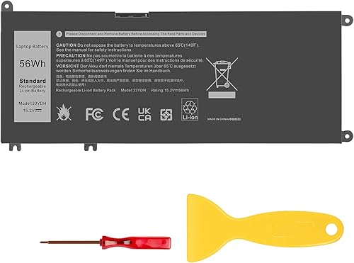 Batería de 33YDH para Dell Inspiron 17 7000 Series 7779 7778 7786 7773 2 en 1 15 7577 G3 3579 3779 G5 5587 G7 7588 Latitude 13 3380 14 3490 3590
