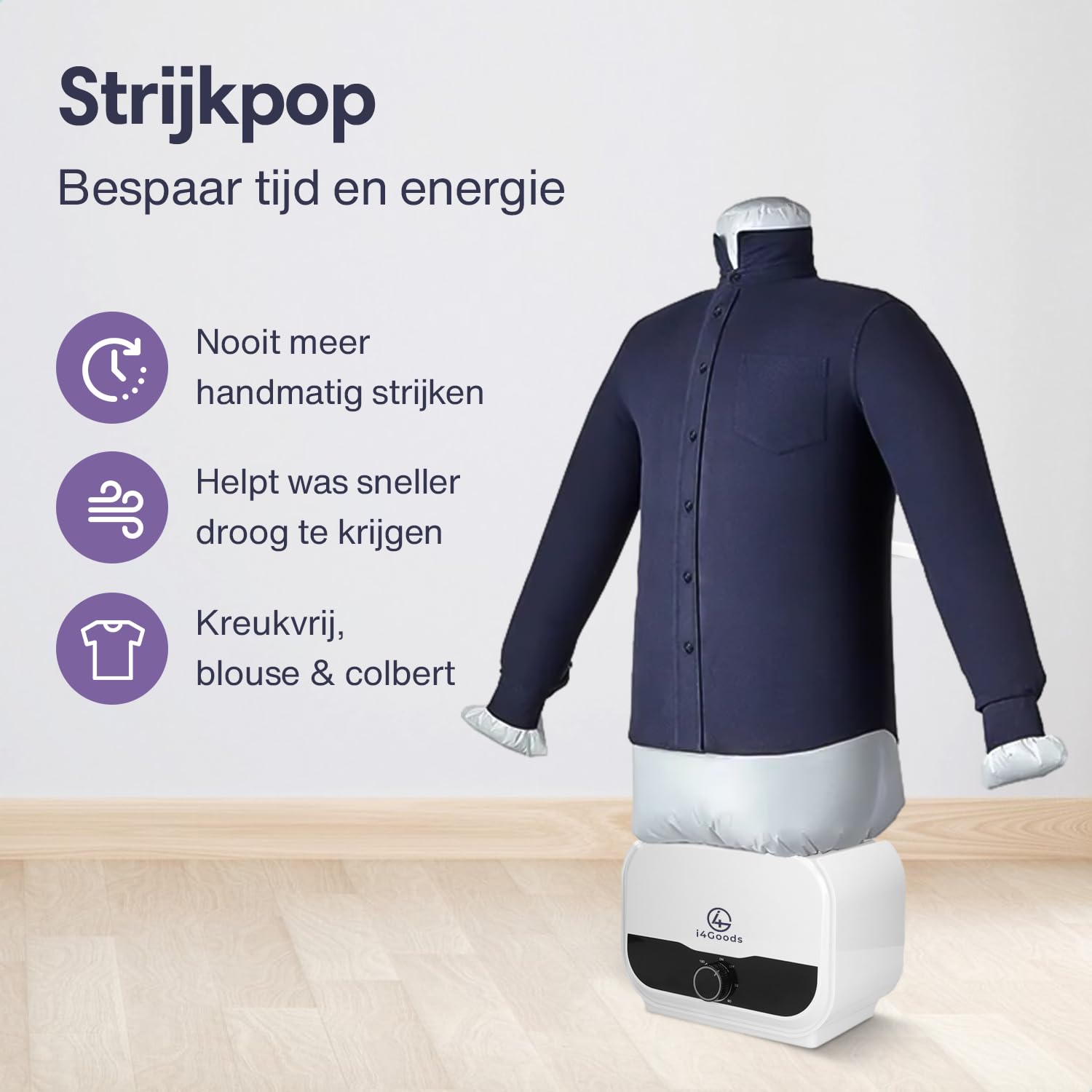Bügelpuppe, Bügelpuppe für Hemden, Blusen, T Shirts und Hosen - Bluse und Hosen Bügelsystem - Trocknen und Bügeln