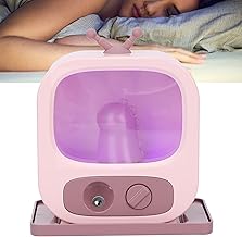 Mini umidificador portátil, umidificador de mesa, umidificador de ar, umidificador de mesa, umidificador de névoa fresca, carregamento USB, umidificador silencioso de escritório (rosa)