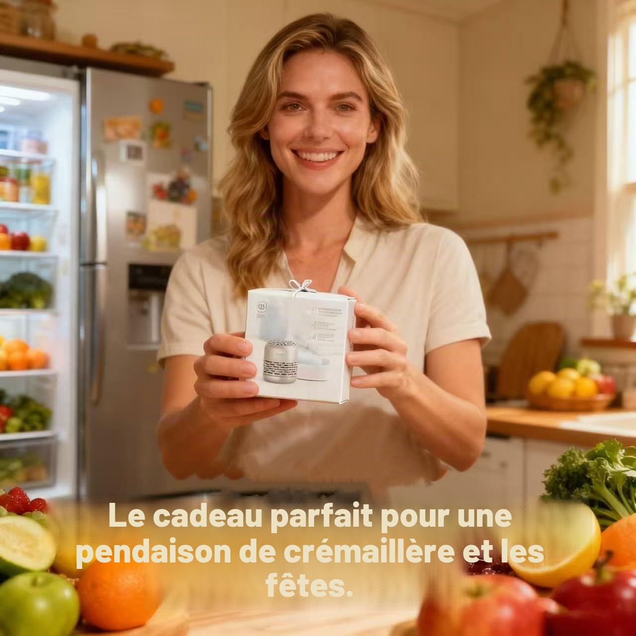 HOMIKE Désodorisant pour réfrigérateur, éliminateur d'odeurs, dure jusqu'à 10 ans pour réfrigérateur, congélateur, voiture, placard, armoire à chaussures, surpasse le bicarbonate de soude et le