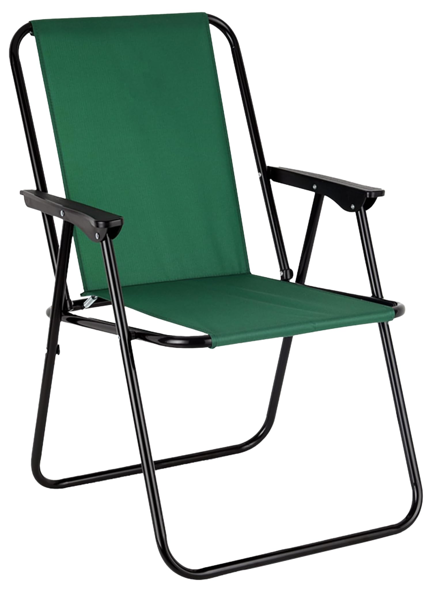 Royalford Portable Folding Beach Chair RF12688 Camping Seat Adult Lightweight Patio Lawn Quad Travel picnic Fishing Hiking Supports 110Kgs Load with Metal Frame Waterproof 5 Random Colors Chairs