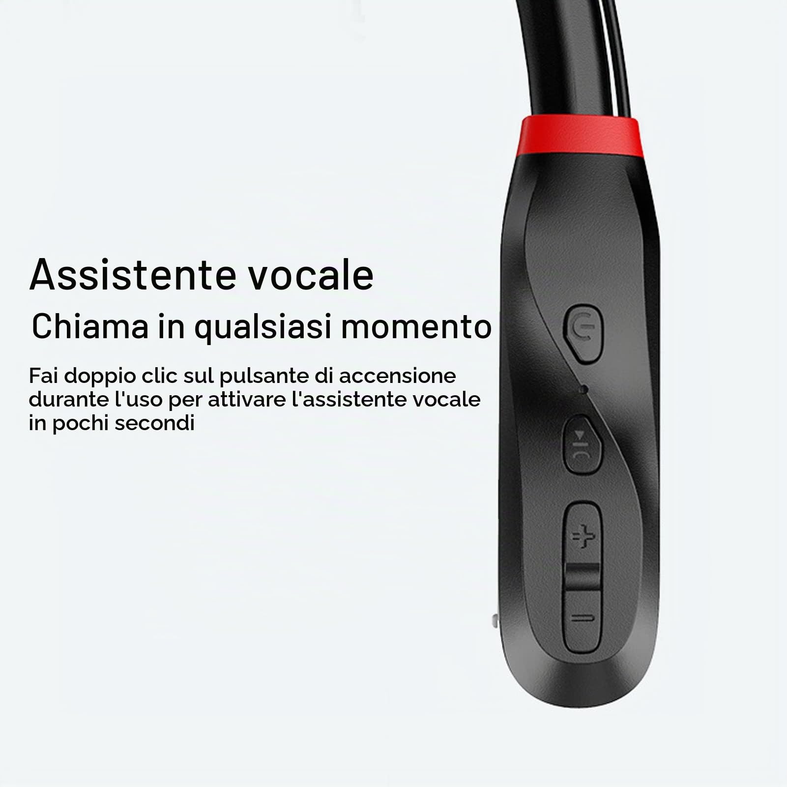 Cuffie Bluetooth con Archetto da Collo, IPX5 Impermeabili Wireless In Ear Auricolari Sportivi Magnetici, Auricolari Stereo con Cancellazione del Rumore per Sport, Allenamento