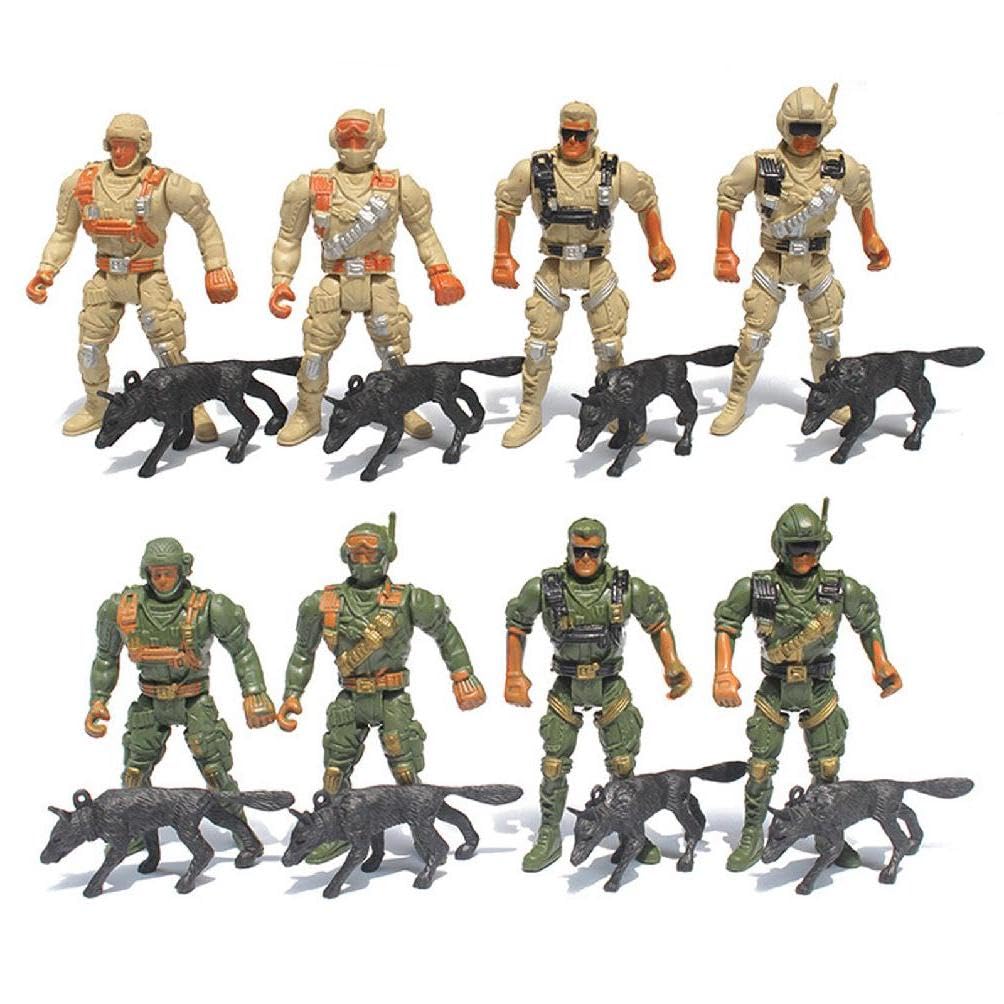 Amazon.co.jp: 8パック ミリタリーおもちゃ 兵士プレイセット アーミー 