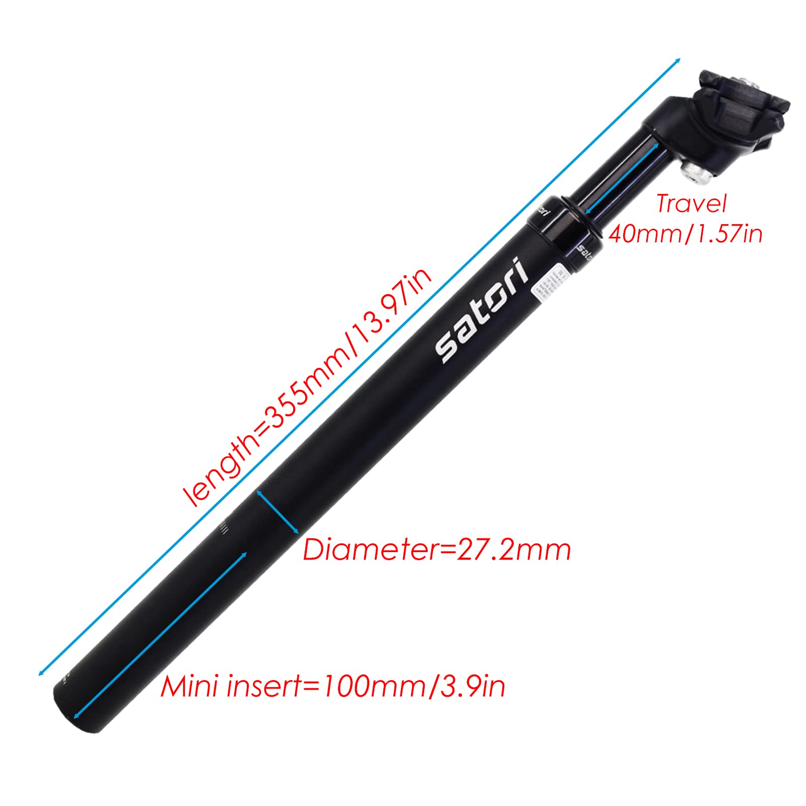 Satori 30.4mm Preload Adjustable Suspension Seatpost