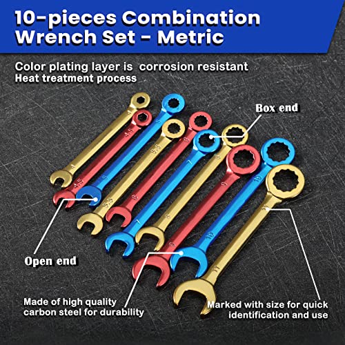 LEONTOOL Metric 10 PCS 4-11mm Mini Wrench Set - Image 2