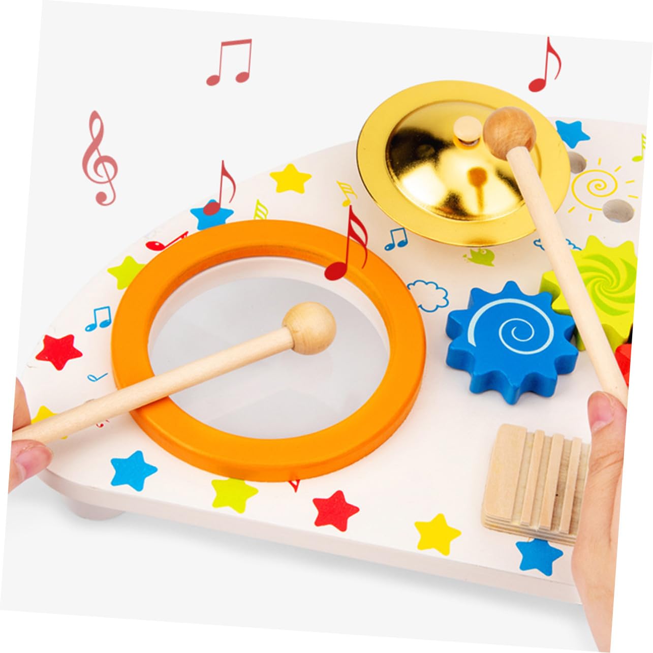 Uonlytech Strumenti Musicali in Legno Xilofono per Ragazzo Ragazza Giochi Ritmo e Suono