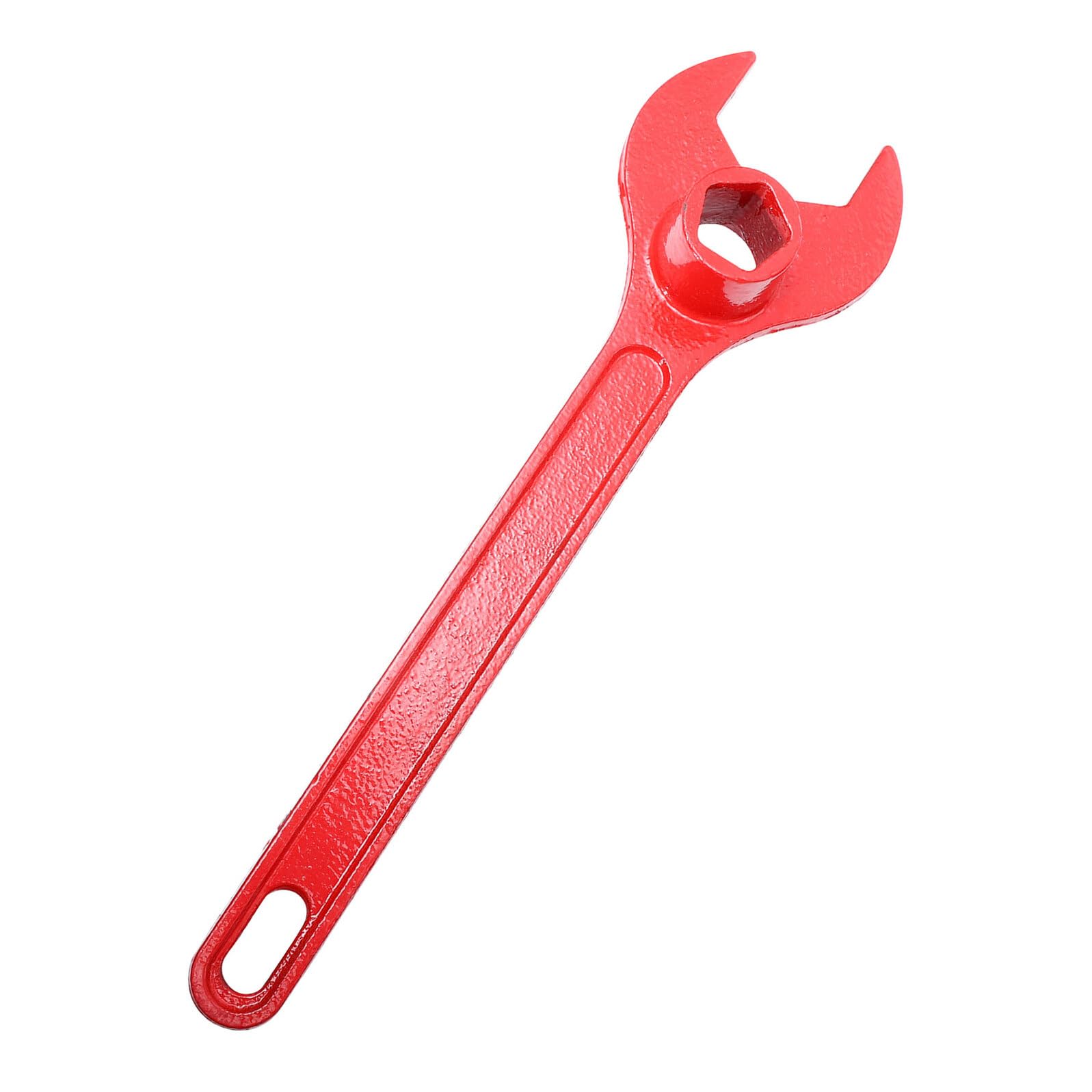 Sosoport Llave Inglesa para Hidrantes de Bomberos Herramienta Portátil Hexagonal de Acero Pintura Anticorrosiva Tamaño Grande Color Rojo Uso en Emergencias contra Incendios al Aire