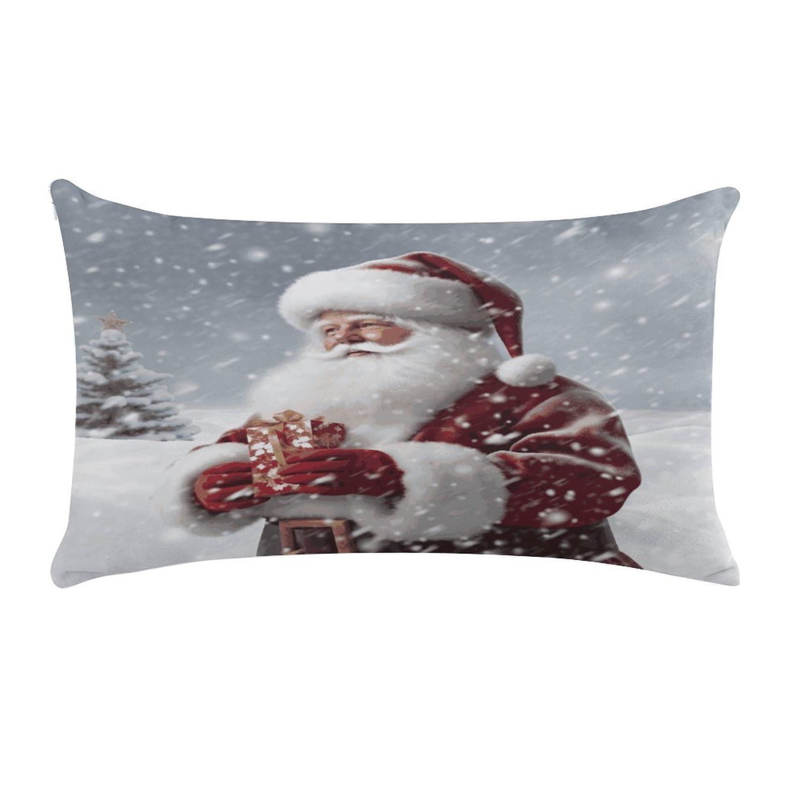 Wsoihfec Style Santa Claus Snow Secenrycushion Case Throw Pillow Cover