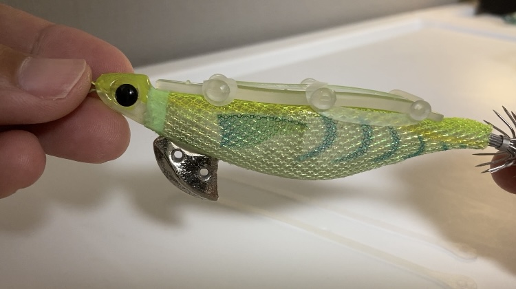 Amazon | SeaSideSquid 餌巻きエギ 予備バンド2個付き 3.2号 きびなご 