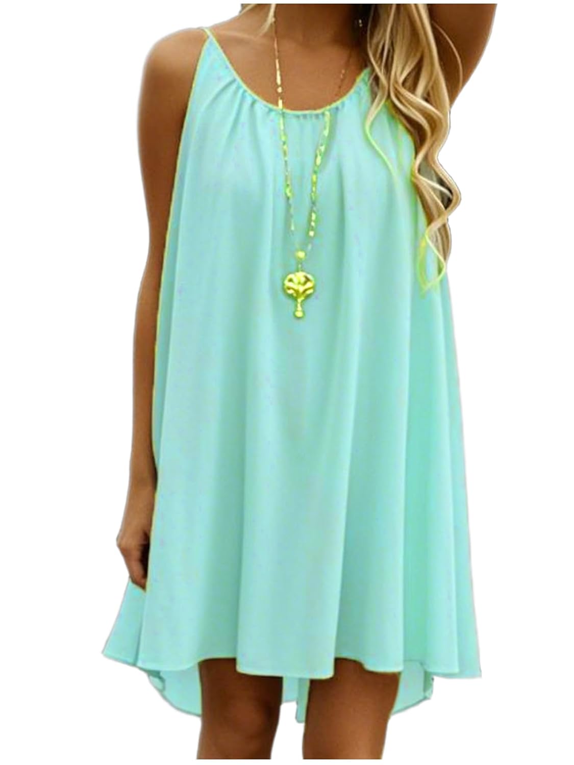 iToolai Women’s Summer Casual Sundress Chiffon Sleeveless Tank Dress Beach Cover up iToolai Women’s Summer Casual Sundress Chiffon Sleeveless Tank Dress Beach Cover up