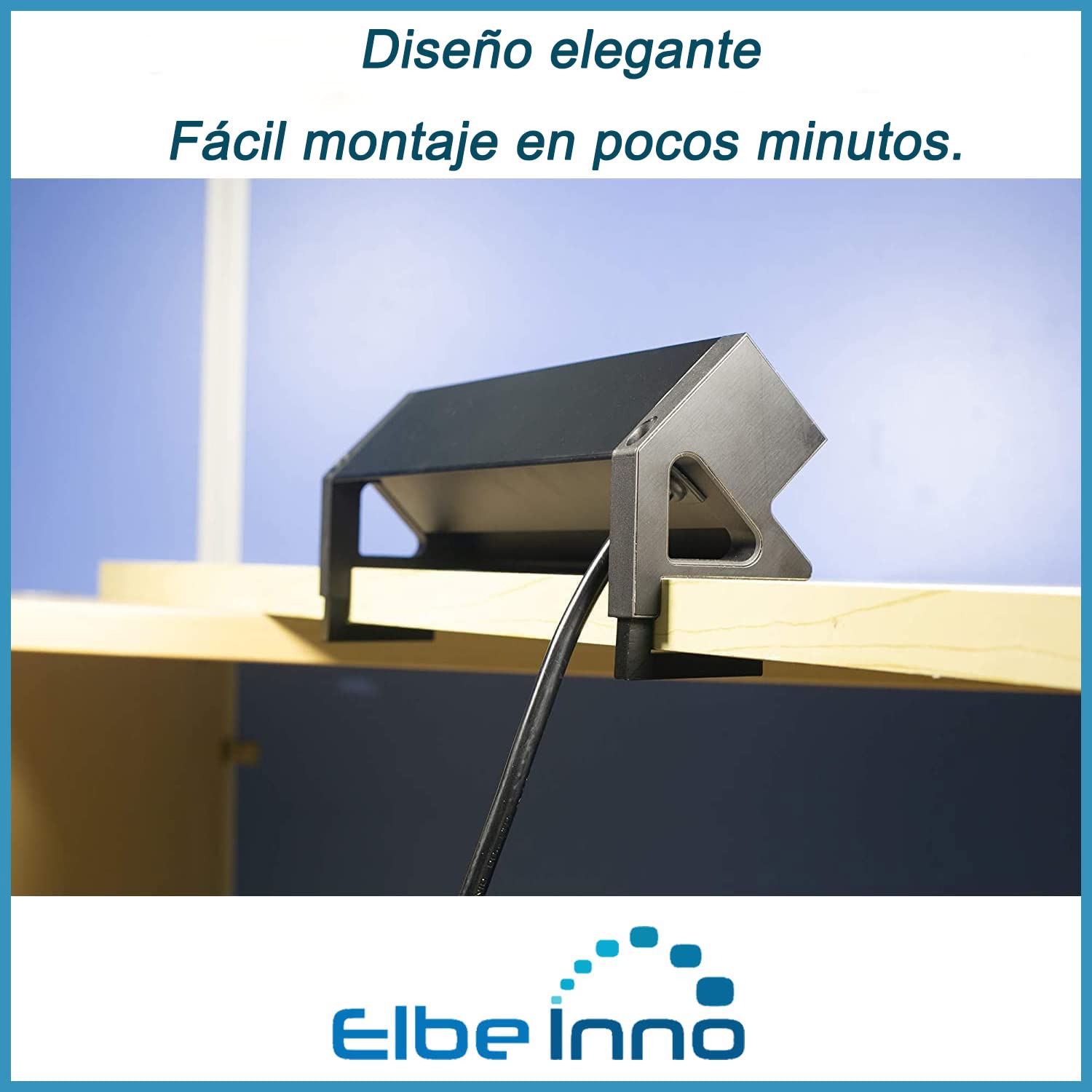 Enchufe de Mesa de 3 Compartimentos, con conexión de Carga USB de Tipo A y una de Tipo C, 2 RJ45, HDMI, Enchufe múltiple con Abrazadera y Cable de conexión de 1,5 m, para Oficina, Cocina
