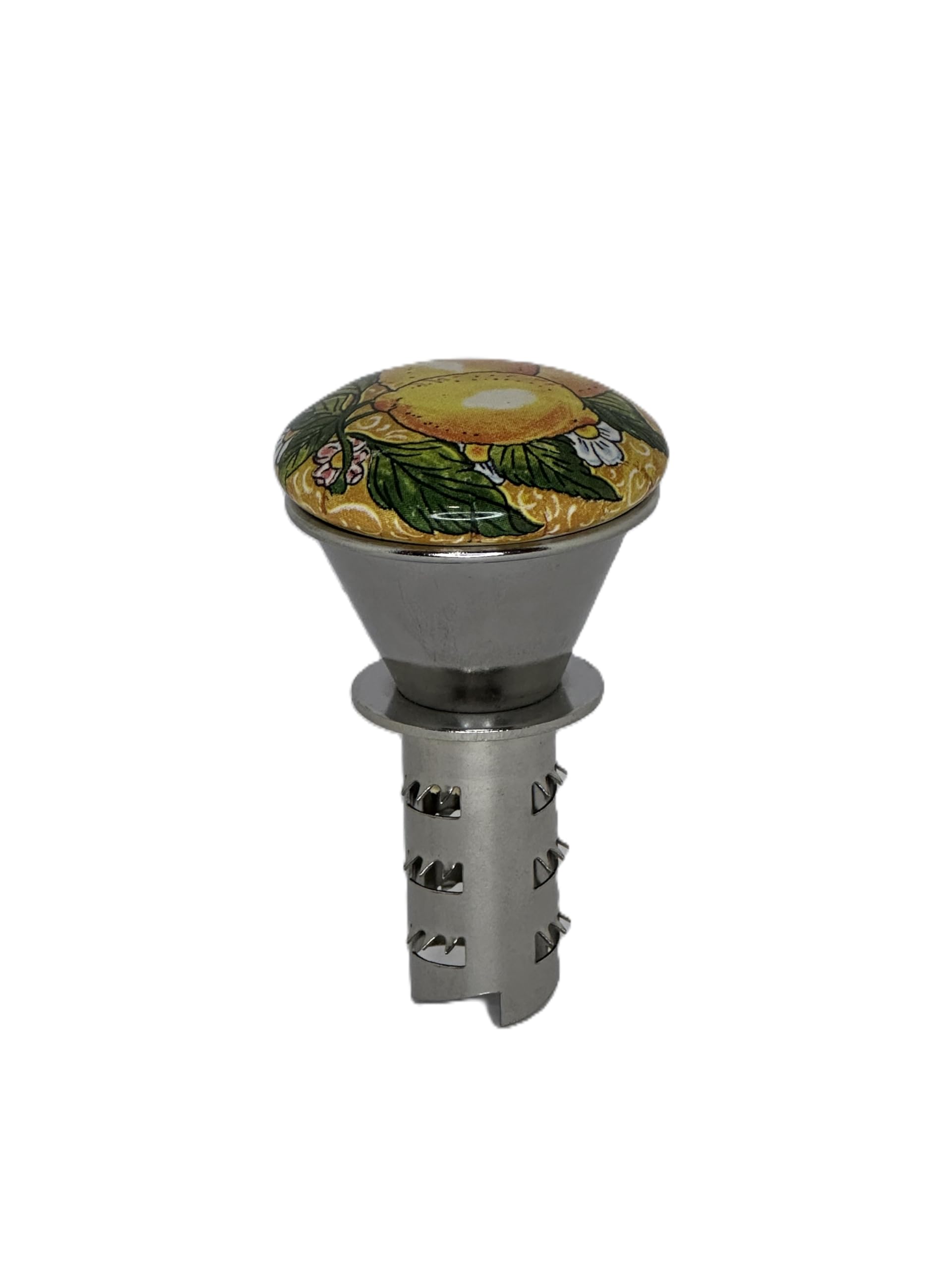 Spremiagrumi Manuale Professionale in Acciaio Inox -Spremi Agrumi a Leva per Melograno, Arance, Liomoni -Design Vintage Robusto e Facile da Pulire -Artigianale in Ceramica