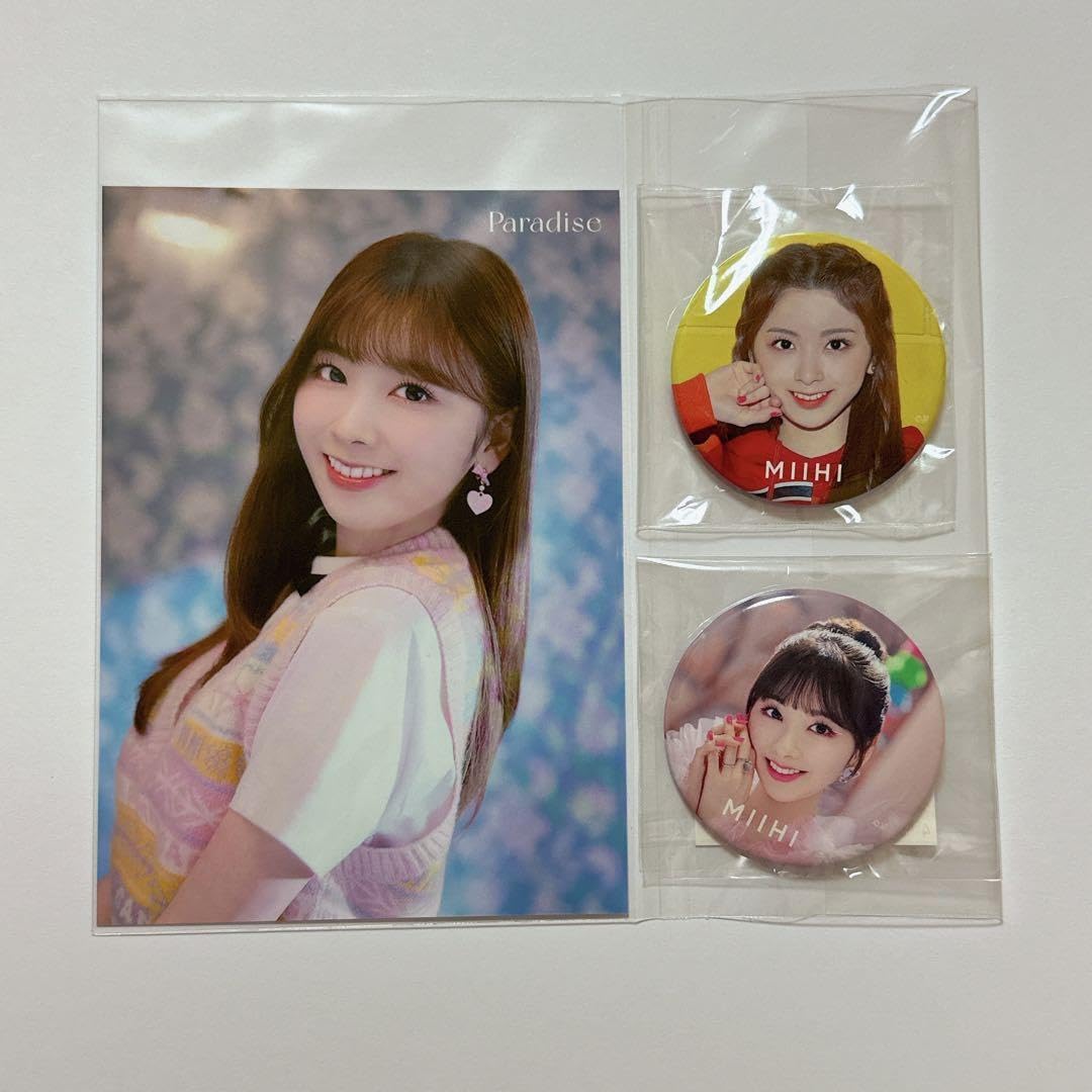 MIIHI ミイヒ NiziU 缶バッジ 4種 コンプ フォトカード メキハピ MIIHI ミイヒ NiziU 缶バッジ 4種 コンプ フォトカード メキハピ