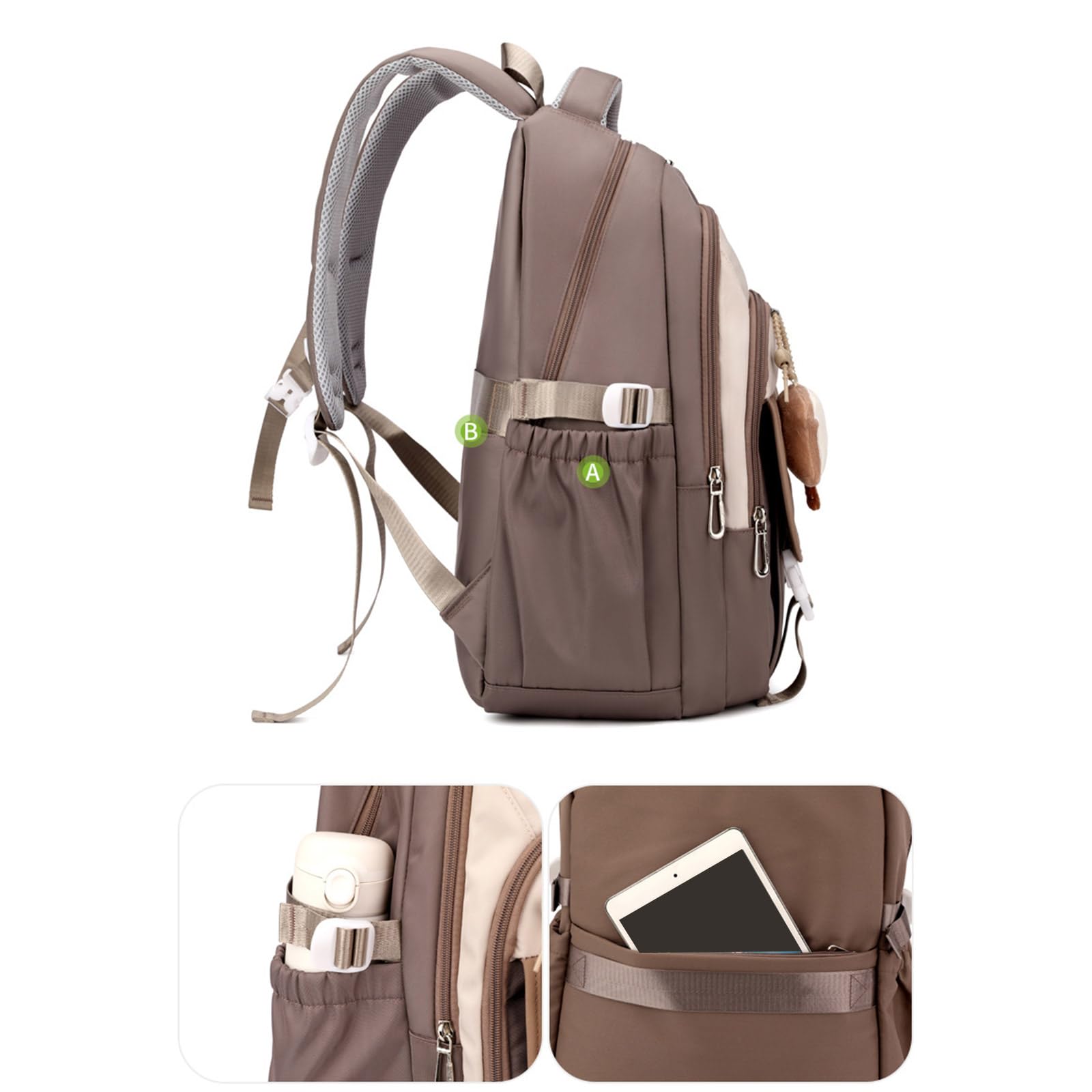 Zaino semplice e adorabile per borse da viaggio da donna e da uomo Zaino casual per libri scolastici, borsa da viaggio, borsa per regali