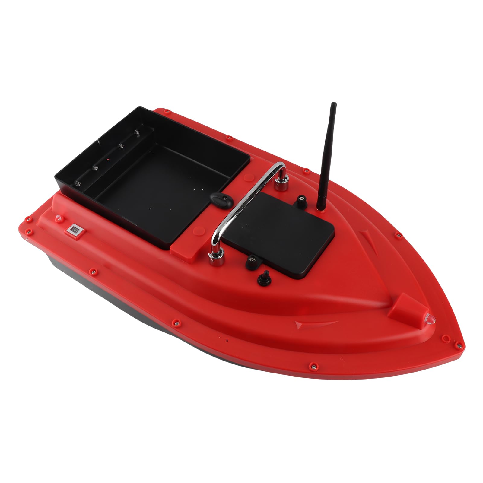 Kavolet Barca per esche da pesca telecomandata 500 m, carico 2 kg, con grande contenitore per esche automatiche, batteria ricaricabile da 12000 mAh