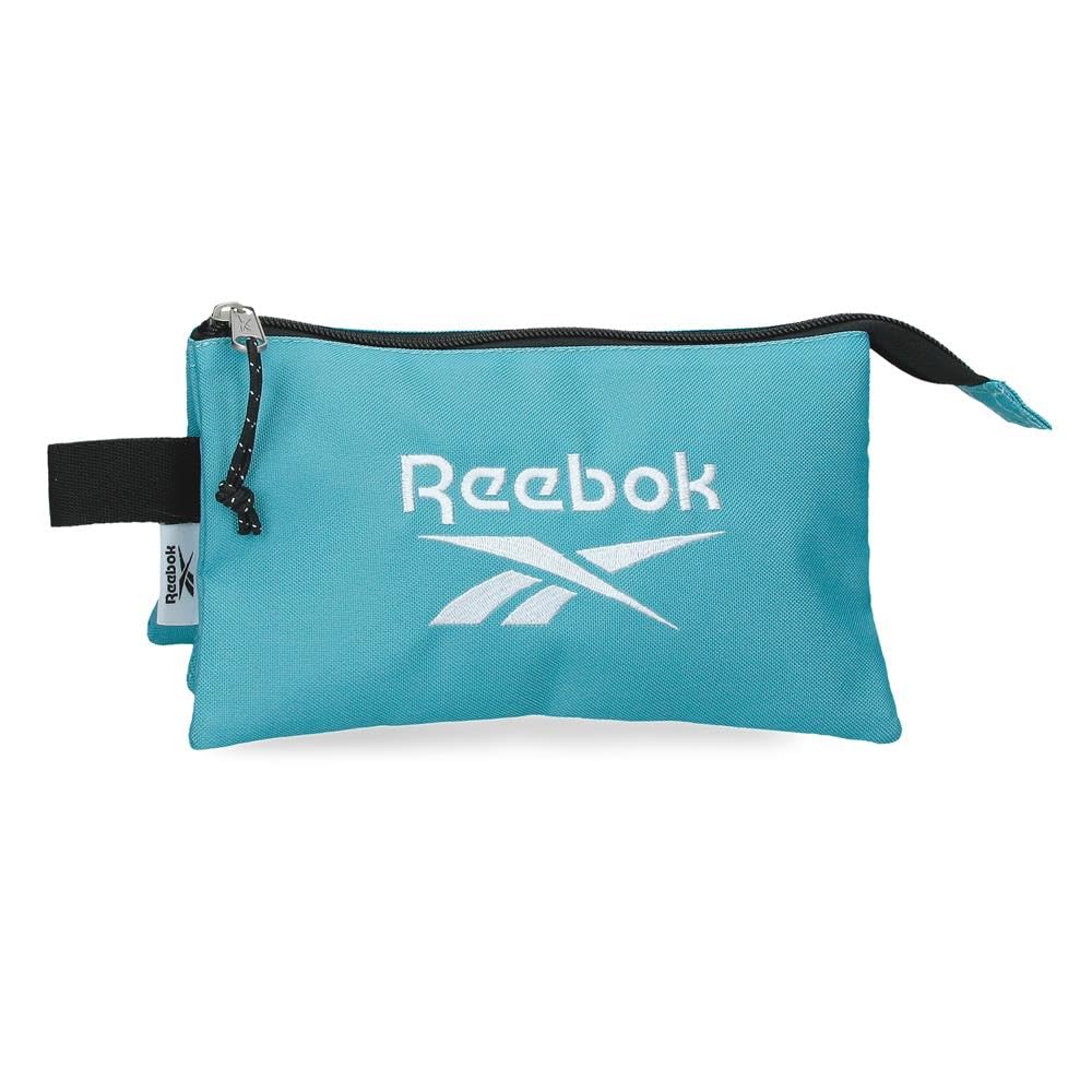 Reebok Boston Estuche Triple Turquesa Blue 22x12x5 cm Polyester 1,32L by Joumma Bags