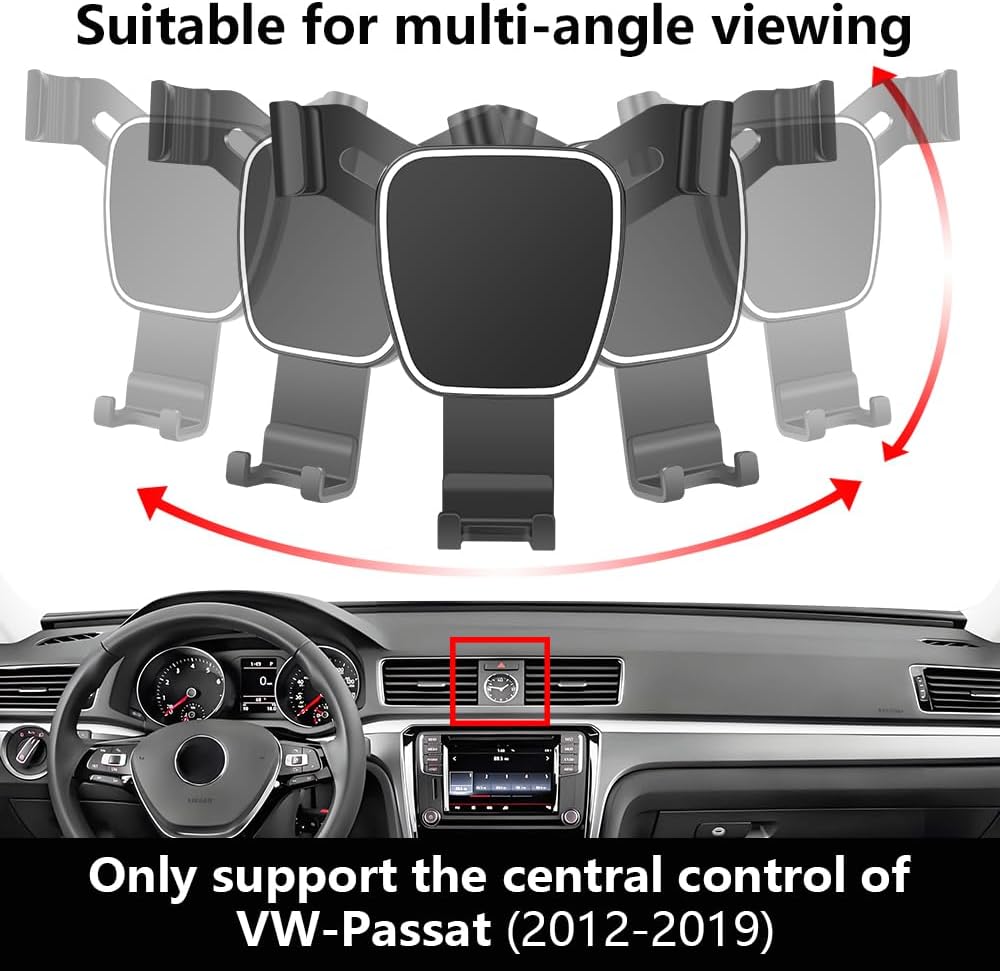 Car Phone Holder for VW Passat 2012 2013 2014 2015 2016 2017 2018 2019 【Not Fit 2020-2022】 Auto Accessories Navigation Bracket Interior Screen Decoration Mobile Cell Mount case