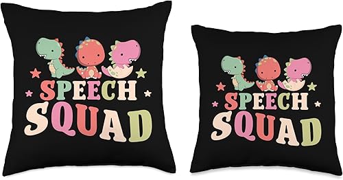 Miniatura 3 de Squad - Cojín de dinosaurio con diseño de patólogo, 18 x 18 pulgadas, multicolor