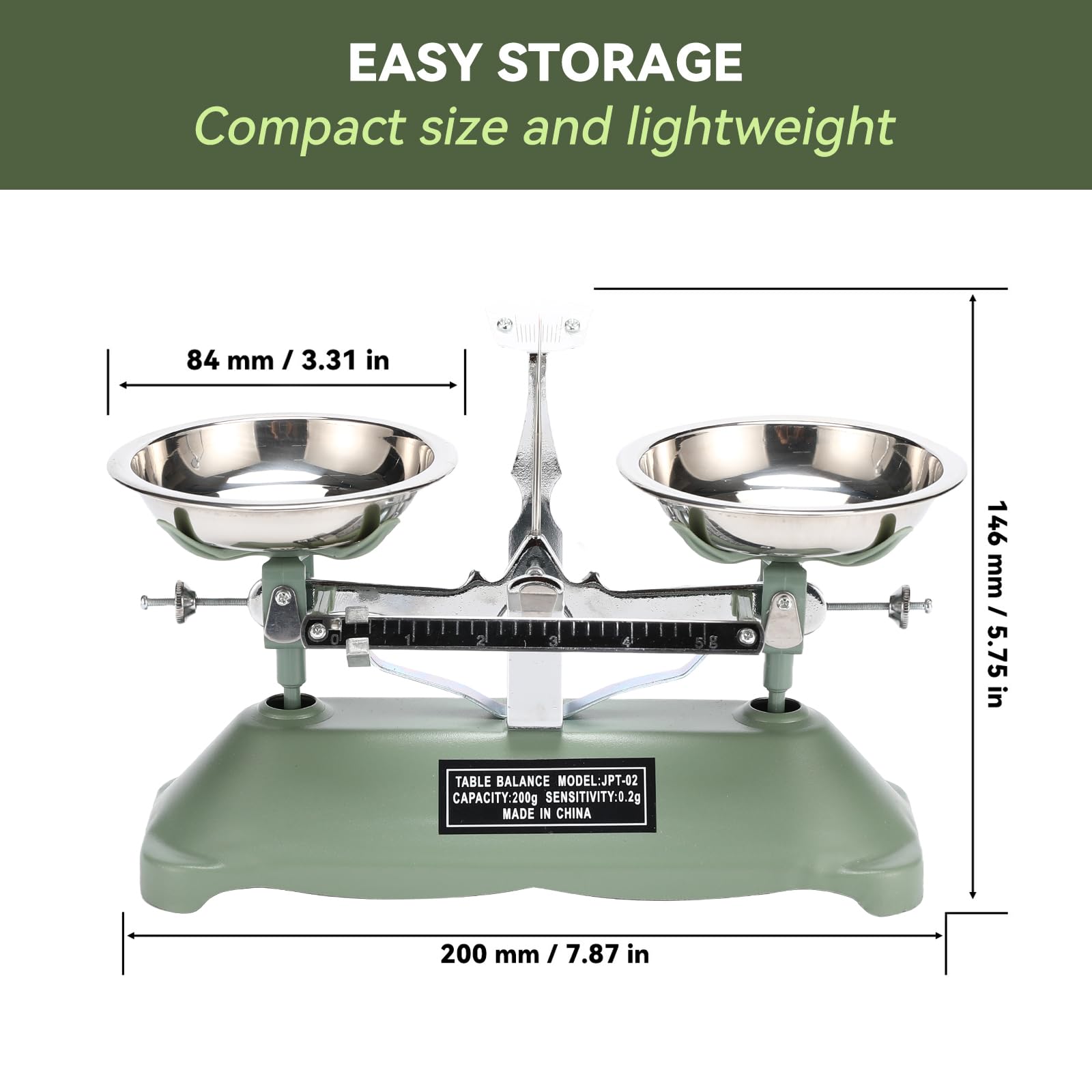 Mechanical Balance Scale - 200g Precision -2