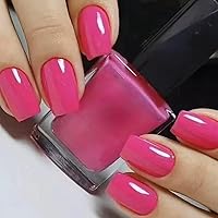 Vista 14 de Uñas postizas cuadradas cortas SWEKKE con pegamento de cobertura completa, color rosa degradado, uñas postizas con diseños de punta blanca, uñas S24